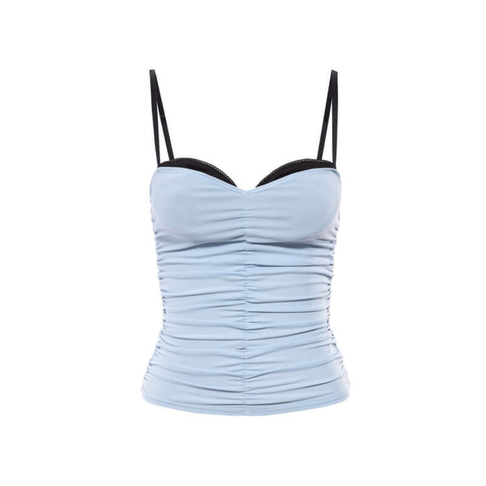 Miaou Light Blue Ruched Camisole